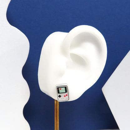 Video Game Earrings, Hypoallergenic Titanium Posts, Geek Gift, Gamer Jewelry