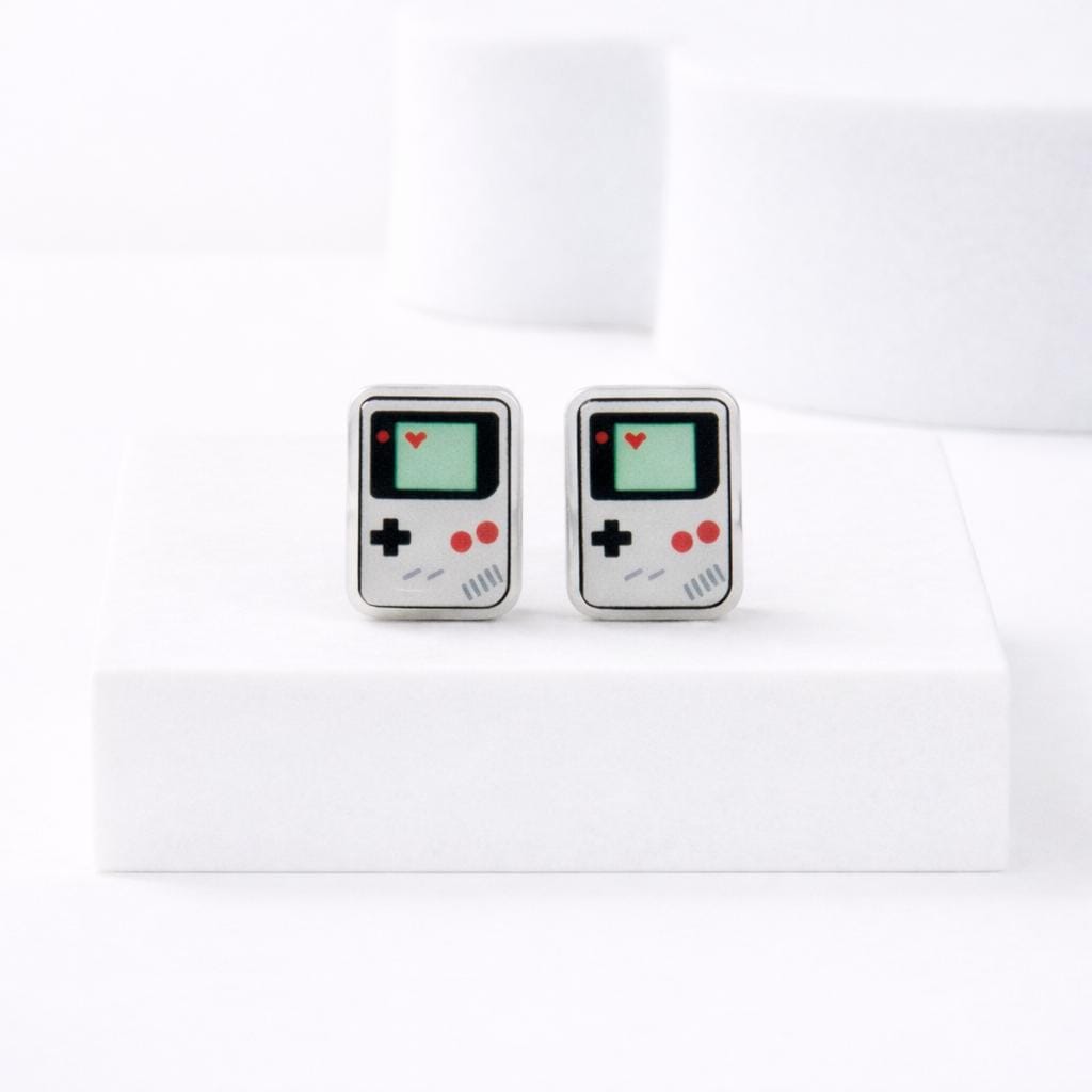 Video Game Earrings, Hypoallergenic Titanium Posts, Geek Gift, Gamer Jewelry