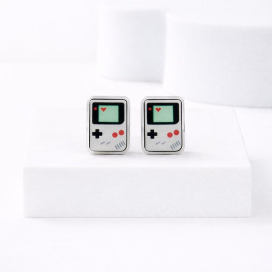 Video Game Earrings, Hypoallergenic Titanium Posts, Geek Gift, Gamer Jewelry