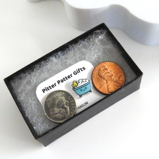 Toaster Bath Earrings · Quirky Meme Earrings · Live Laugh Toaster Bath  · Dark Humor Edgy Gift · Titanium Posts