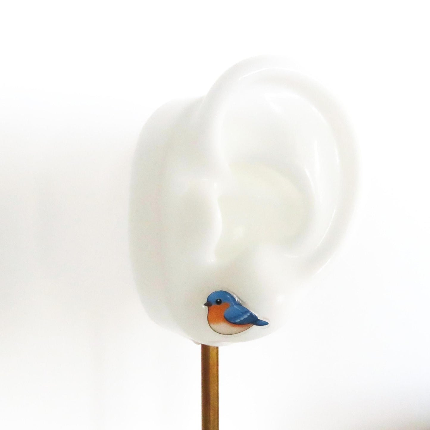 Bluebird Earrings · Eastern Bluebird Studs · Bird Lover Gift · Cute Bird Jewelry · Hypoallergenic and Nickel Free